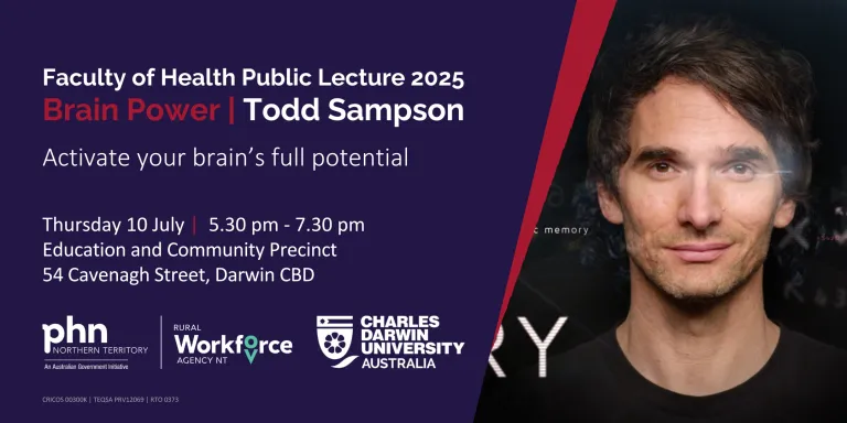 Faculty of Health Public Lecture, Brain Power flyer