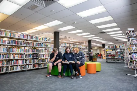 Students in Alice Springs Library