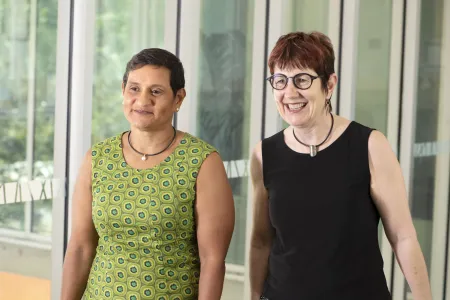 : Charles Darwin University (CDU) Professors Yvette Roe (left) and Sue Kildea