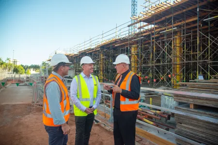 New developments in the construction of the CDU city campus.