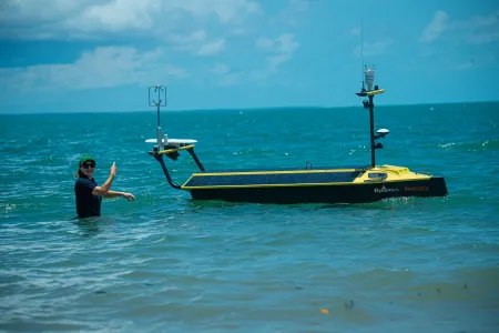 Charles Darwin University Adjunct Dr Ruth Patterson led the endorsement of ‘SUN Fleet’ in a world first global Uncrewed Surface Vessel network. 