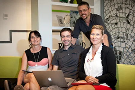 IMPS team, from left: Alison Lockley, Jeff Ballweg, Dan Hartney, Karin Pfister
